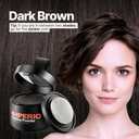 2 x IMPERIO Root Touch Up Hair Powder for Concealing Hair Loss instantly - Hairline Powder for Women & Men - Water resistant Root Cover Up for Thinning Hair in Premium Hairdressing Quality (Dark Brown)