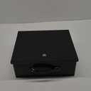 Dalmbox Portable Metal Safe Box with Key Lock - Fire Resistant Storage for Documents, Car, Home and Outside - X Large 13.2"x 11"x 5.1" Black Box