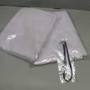 White Backdrop Curtains 2 Panels 5ft x 8ft Sheer Chiffon Backdrop Curtain Drapes for Birthday Party Wedding Decorations