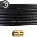 High Pressure Washer Hose, 20FT M22 X 14mm Extension Hose, 240bar High Pressure Replacement Hose Compatible With Karcher Standard M22-14 Connection with M22 X 1.5 Thread Extension Plug
