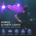 Telbum DJ Disco Lights with Stand, Professional LED Party Light Set, DJ Lighting System DMX512, Sound Activated Stage Lights Package for Gig Bar Wedding Live Band Club Booth Show Events
