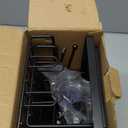 Aitatty Over the Door Shower Caddy Hanging: Black Rustproof Shower Organizer over the Door - No Drilling Bathroom Rack for Inside
