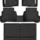 YITAMOTOR Floor Mats Compatible with Mazda CX-5 2022-2025 CX5 Includes 2 Rows and Cargo Liner Set, TPE All-Weather Floor Mat Set Liners, Black