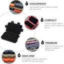 BESTonZON Outdoor Survival Set with Waterproof Shockproof Storage Box Compact Wilderness Survival Kit for Hiking Emergency Backpack Items