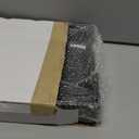 Acrylic Serving Tray with Handles-12x12x2.36Inch-Decorative Tray Letter Tray Organizer for Ottoman Coffee Table Countertop, Black