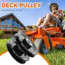 756-0638 Deck Double Spindle Pulley Fit for MTD Fit for Yard Machine LT16 LT165 LT18 LT185 Hydrostatic Lawn Tractor