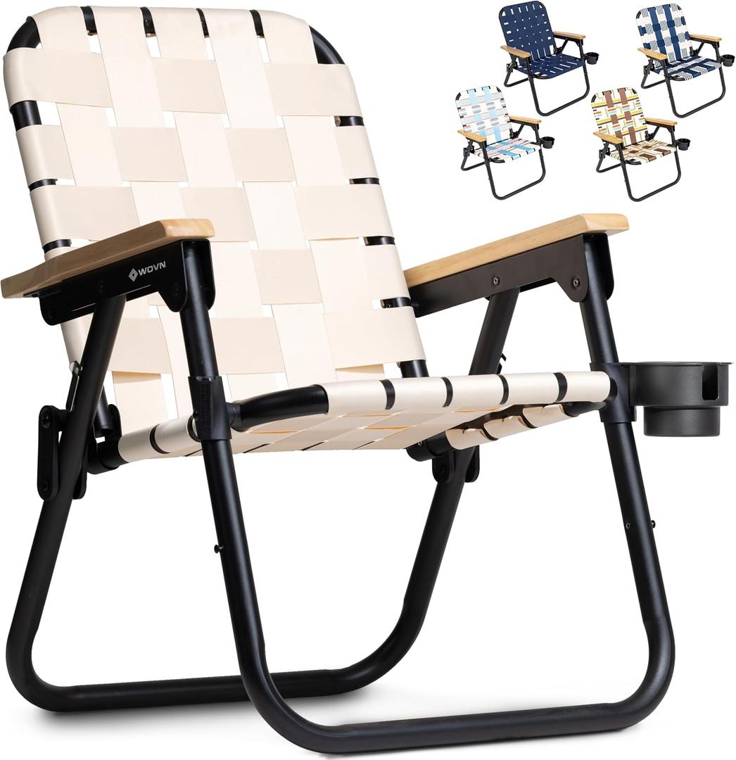 GoSports WOVN Beach Backpack Chair, Folding Camping Chair