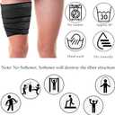 4 x Syhood Compression Bandage Wraps for Leg, Elastic Calf Compression Sleeve Ankle Support, Adjustable Plus Size for Men and Women Stabilising Ligament, Joint Pain, Sports(4 Pieces,71 Inches)