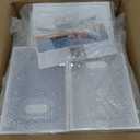 SIMPDIY Shoe Storage, 12 Pack Shoe Organizer for Closet, Shoe Boxes Clear Plastic Stackable Shoe Containers with Lids for Size 10 (Large, White)