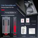 bersem 3 Pack for Samsung Galaxy S24 Ultra Screen Protector + 1 Pack Camera Lens Protector, 9H+ Tempered Glass Film with Customized Installation Tray, Military Grade Shatterproof, HD Clear