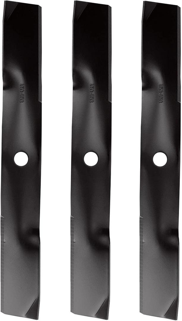 M115496 54" Deck Medium Lift Blades for John Deere 345 325 335 S2554 G100 F725 F735 for Scotts GT2554 for Sabre 2354HV 2254HV Lawn Tractors Mower Blades for GY20569 M113518 M115329 3Pack