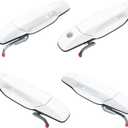 ApplianPar 4Pcs White Front Rear Driver Passenger Exterior Door Handle for Avalanche Escalade Silverado Suburban Sierra Yukon 1500 2500 3500 Tahoe