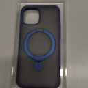 TORRAS Magnetic UPRO Ostand Designed for iPhone 12 Case & iPhone 12 Pro Case (Compatible with Magsafe) with Stand (Military Grade Drop Protection) Shockproof Translucent Back Slim 12 Phone Case, Blue