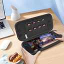 2 x Anleo Carrying Case for Nintendo Switch 2 (2025), Switch 2 Large Capacity Protective Hard Case Portable Travel Bag with 8 Game Card Slots(Black)