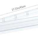 Mahjong All-in-One Tile Rack & Pusher, Clear Acrylic Mahjong Rack and Pusher Combo, Modern American Mahjong Tile Racks, Set of 4, White, 17.72 inches