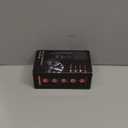 Tire Inflator Portable Air Compressor, 150 PSI Cordless Air Pump, Dual Power 6000mAh, 12V DC Car Plug, Fast Inflation 24L/Min, Auto Shut-Off, LED Light, 4 Preset Modes for Car, Bike, Motorcycle, Balls (Black)