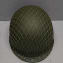 SYLPHID Outdoor Green WW2 US M1 Helmet Steel Field with Net Cover cat Eye Belt