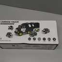 Police Truck Toy for 3 4 5 6 Years Old Boys - Carrier Vehicle Toy Set with 3 Small Cars and 1 Helicopter, Kids Firction Powered Car for Age 3-9, Gifts for Boys and Girls