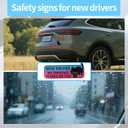 4pcs Black Cat New Driver Car Magnets, Cute Cartoon Shivering Cat Caution Student Driver Safety Signs Reusable Magnetic Bumper Stickers Funny Car Decals for Beginners Novice Drivers Pink Gifts