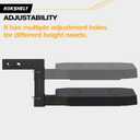 Adjustable-Height Pet Hitch Step, Dog Ramp for Car/Truck/SUV/Crossover, Dog Hitch Step Fits 2" Hitch Receiver, Anti-Slip HDPE Surface, Heavy-Duty Alloy Frame, 200lbs Capacity