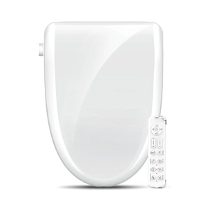 Electric Bidet Toilet Seat, Heated Toilet Seat Elongated with Instant Warm Water & Dryer, Feminine & Front Rear Wash, Wireless Remote, Self-Clean Nozzle, Slow Close Lid, Upgraded Silent ECO Child Mode