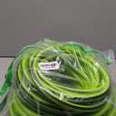 Air Hose 3/8 in x 100 ft, Heavy Duty, Lightweight, Kink Resistant, Hybrid Air Compressor Hose with 1/4 in Solid Brass Male Fittings, Bend Restrictors, 300 PSI (100FT, Green Black)