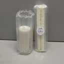 Irenare Unity Candles with Holder for Wedding Ceremony Wedding Decortions Accessories Glass Candle Holder Pillar Candle for Formal Events Church (Delicate)