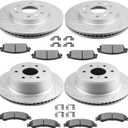 SCITOO Brake Kits Front Rear Brake Rotors Brake Pad:55097;55133;D1092;D1194