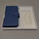 TUCCH Case Wallet for iPhone 13 Mini, with TPU Shockproof Inner Case, PU Leather RFID Blocking Credit Card Slot Magnetic Stand Flip Cover Compatible with iPhone 13 Mini, Lake Blue