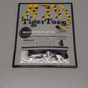 DOK TigerToes Premium Non-Slip Dog Socks for Hardwood Floors - Extra-Thick Grip That Works Even When Twisted - Prevents Licking, Slipping, and Great for Dog Paw Protection - Size Small (Classic Grey)