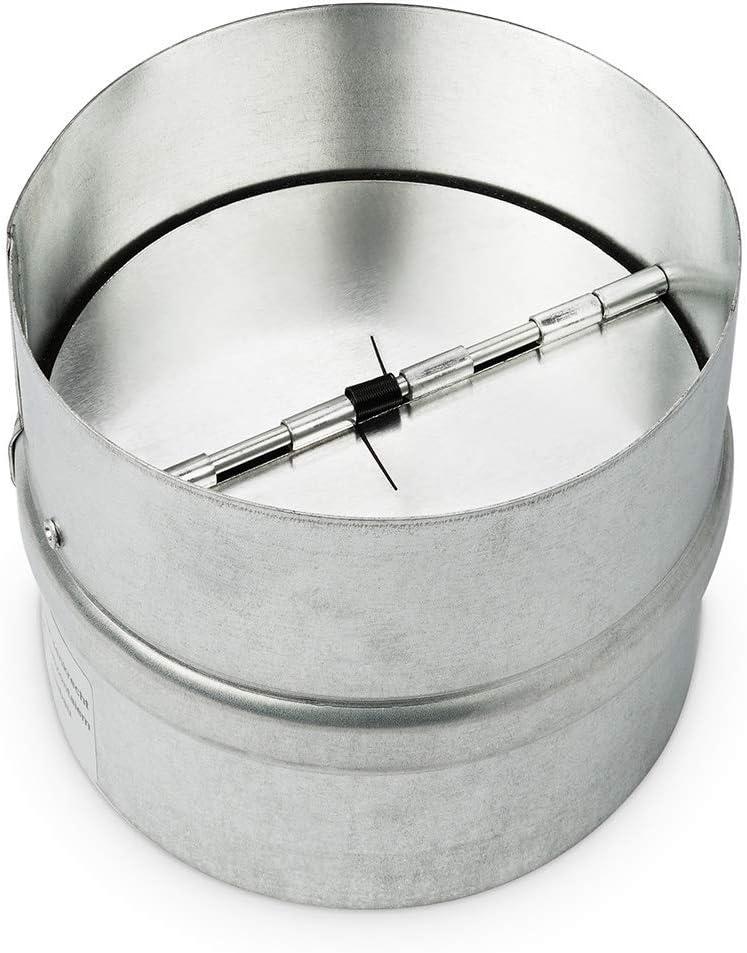 neverest RK 6" Professional Backdraft Shutter Damper Connector Duct Fits Only with Metal Ducts