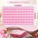Unittype Coquette Pink Bow Bowknot Microfiber Hair Towel Wrap with Button for Women Girl Large 40 x 24 Inches Dry Hair Cap Turban Soft Fast Dry Wet Long Thick for Bathroom Anti Frizz Drying Towel
