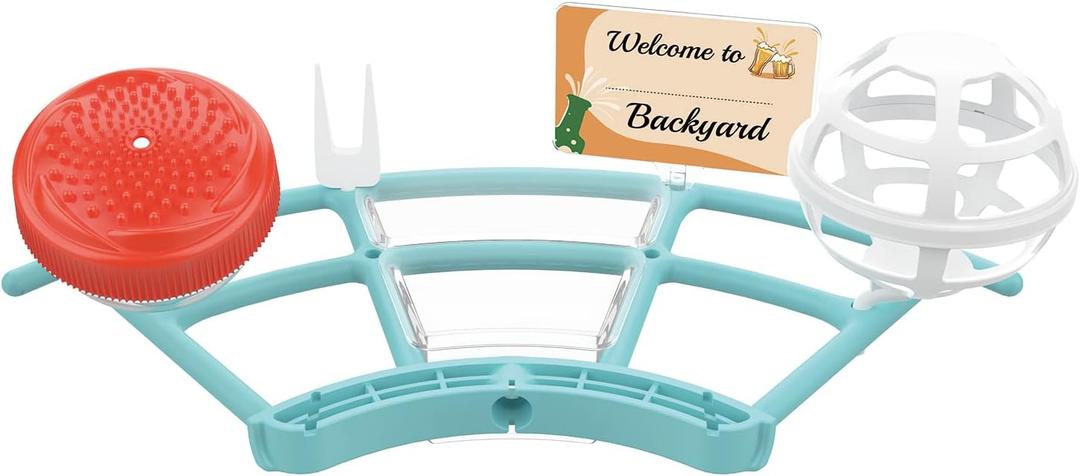 NETVUE by Birdfy Pro Perch - Wider Extension Perch to DIY Add-ons Including Suet Ball, Mini Hummingbird Feeder, Fruit Holder, Jelly Feeder and Welcome Card, Ideal for Bird Lover (Blue)
