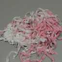 Shappy 1000 Pieces Christmas Ornament Hooks Ornament Hangers Precut Cord Easy Locking with Snap Precut Hanging Ropes for Christmas Tree Holiday Party Decoration Strings(Pink, White)