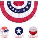 4 Packs American Flags USA Buntings 2x4 Feet for Outside 250th Anniversary Celebration, Memorial Day, 4th of July Decorations Outdoor, Patriotic Decor, Presidents Day, Fourth of July Independence Day Porch Banners (4pcs, 2x4 Feet)