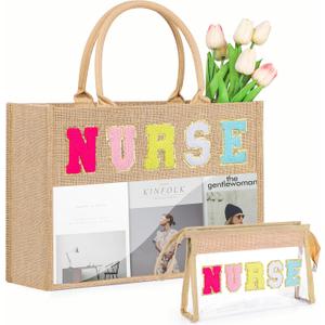Nurse Sister Teacher Aunt Bag Set with Transparent PVC Window Gifts for Nurse Sister Teacher Aunt Gifts Stuff