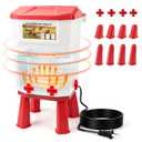 FMATOZ 11L Heated Chicken Waterer for Winter Automatic Heated Poultry Water