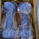 Fitvids Neoprene Dumbbell Set with Rack, 50 LB, Color Series