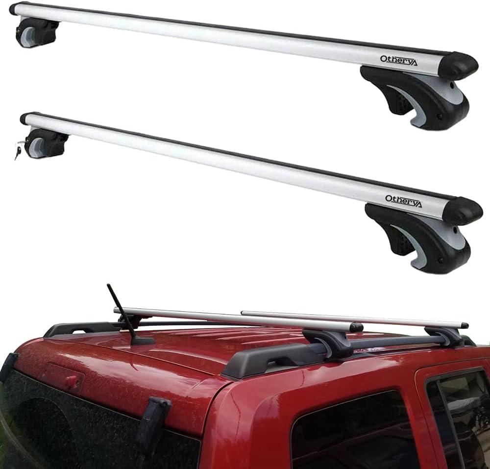  Car Roof Rack Cross Bars 56”Aero Thick Aluminum Universal Crossbars Roof Rack Adjustable Roof Cross Bars, Fits Most Vehicles with Existing Raised Side Rails with Gap- 200 lbs Load Capacity
