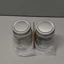 2-Pack 16oz Mason Jars with Labels - Regular Mouth Glass Jars with Airtight Lids & 2 Write-On Labels - for Canning, Overnight Oats, Meal Prep, Jam, Salad Dressing