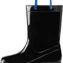 K KomForme Girls Boys Rain Boots Waterproof with Easy on Handles for Toddler/Little Kid/Big Kid