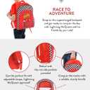 Disney Cars Backpack | Boys Backpacks for School | Lightning McQueen School Bag for Kids (Red, S)