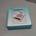 Rechargeable Nail Dust Collector, 980PA Portable Cordless Nail Vacuum Dust Collector Fan with Filter Papers (30 Pcs) for Acrylic Nail Polishing & Manicure Pedicure at Nail Salon & Home - White