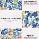 Hawaiian Shirt for Men Short Sleeve Button Down Summer Beach Casual Shirts Tropical Aloha Shirt Men Relaxed Fit (L)