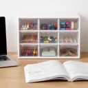 SiliFine 2 Pcs Small Teacher Toolbox Organizer for Classroom Organization for Teachers Desk Organizer with Drawers Clear Teacher Storage Box for Back to School Classroom Teachers Supplies Storage