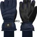 N'Ice Caps Kids Waterproof Winter Thinsulate Warm Gloves (Navy, 3-4 Years)