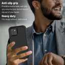 4 x Dikes for iPhone 13 Heavy Duty Phone Case, 3-Layer Pocket-Friendly Durable Full Body Protection Dropproof Protection Shockproof Non-Slip Protective Case for iPhone 13 Case with Screen Protector(Black)