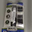 Wahl Groomsman Battery Operated Facial Hair Trimmer for Beard & Mustache Trimming Including Light Detailing and Body Grooming  Model 9906-717V (Silver)