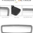  SCUARI Bling Rear View Mirror,Car Accessories Rhinestone Crystal Clip-On Auto Mirrors, Bling Car Accessories for Women,Automobile Mirror with High Definition Glass, Suitable for Most Cars,SUVs, (Silver)