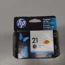 HP 21 Black Ink Cartridge | Works with HP DeskJet D1300, D1400, D1500, D2300, D2400, F300, F2100, F2200, F4100, 3900; OfficeJet J3600, 4300; PSC 1410; Fax 1250, 3180 Series | C9351AN